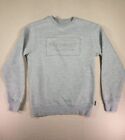 D/Struct Sweater Mens Small S Pullover Fleece Cotton Blend Gray Skateboard