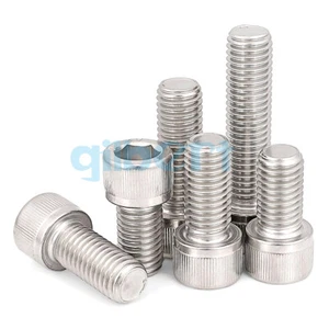 M3-M8 Longitud 4-60mm 304 Acero Inoxidable Hexagonal Zócalo Cabeza Tapa Tornillo - Imagen 1 de 70