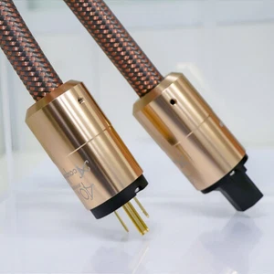 Accuphase US EU HiFi Audio Power Cable Audiophile Schuko AMP Power Cable Cord - Picture 1 of 8