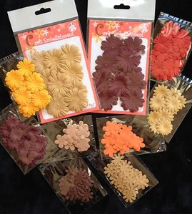 195 Flowers Lot assortment variety petals flower Fall Handmade Mulberry Paper 11 - Picture 1 of 9