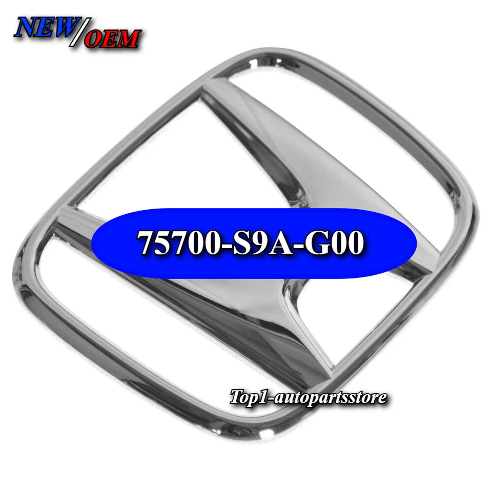 NEW For Honda Accord 2003-2007 CR-V 2002-2011 Front Grille Emblem 75700-S9A-G00 - Image 1 of 1