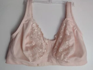 BREEZIES 42D BLUSH FULL COVERAGE WIRELESS EMBROIDERED BRA - Picture 1 of 14
