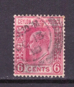 FRANCOBOLLI Colonie Inglesi Ceylon 6 c. 1908  Edouard VII  YV168 - Picture 1 of 1