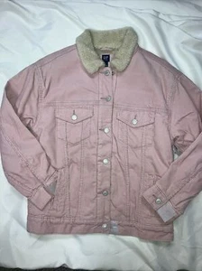 Girl's Gap Brand Pink Corduroy Sherpa Lined Jacket Size Youth X-LG 12. NWT by - Picture 1 of 6