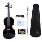 Yinfente 5string Black Electric Acoustic Violin 4/4 Spruce+Maple Nice Tone #EV1