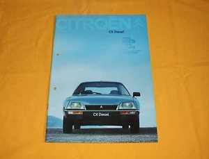 Citroen CX Diesel 1979 Prospekt Brochure Depliant Catalog Prospetto Prospecto - Bild 1 von 3