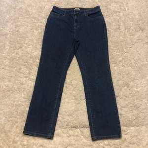 L.L.Bean Jeans Womens Size 12 Classic Fit Blue Straight Leg Made 2021 - Picture 1 of 10