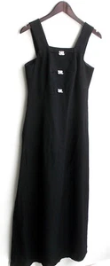 Damen Trachten Kleid ärmellos Leinen schwarz ca. Gr. 40 - Picture 1 of 2