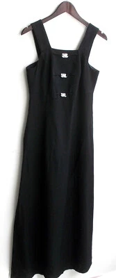 Damen Trachten Kleid ärmellos Leinen schwarz ca. Gr. 40 - Bild 1 von 2
