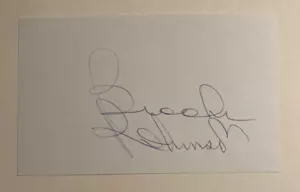 Brooks Robinson Signed Autographed 3x5 Index Card Baltimore Orioles HOF - Picture 1 of 1