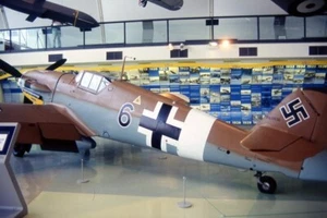 original 35 mm Slide aircraft German ME 109G2 black 6 wnr10639 Hendon 05.90 - Photo 1/1