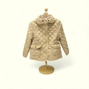Gap khaki sz 4 quilted coat jacket - Picture 1 of 6