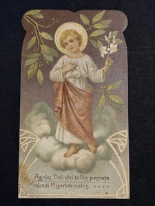 heilige karte chromolithographie santino bild pieuse "JESUSKIND" - Bild 1 von 2