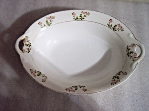 Old Vintage Noritake Nippon ( Japan ) Floral Serving Bowl. 11" x 7-3/4" - Picture 1 of 4