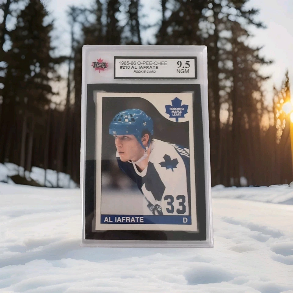 1985-86 O-Pee-Chee Al Iafrate #210 Rookie Toronto Maple Leafs KSA 9.5 NGM - Image 1 of 3