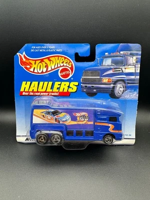 Camión Big Rig 44 1998 Hot Wheels Vintage Haulers Racing Blue Race Team 6 ruedas Foto 1 de 2