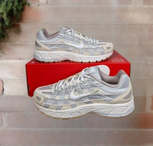 Nike P-6000 Photon Dust White Trainers Womens UK 6 EU 40 HV4312 025 New✅️ - Picture 1 of 13