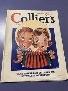 Collier's Sep 18 1937 Sax Rohmer, Agatha Christie, Jorj Harris Cover - Picture 1 of 9