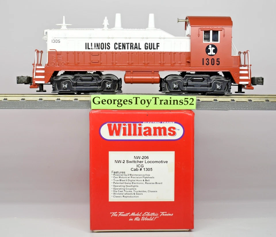 WILLIAMS 3-RAIL O #1305 ICG ILL CENTRAL GULF NW-2 SWITCHER HORN/BELL NW-206 LNIB - Image 1 of 4