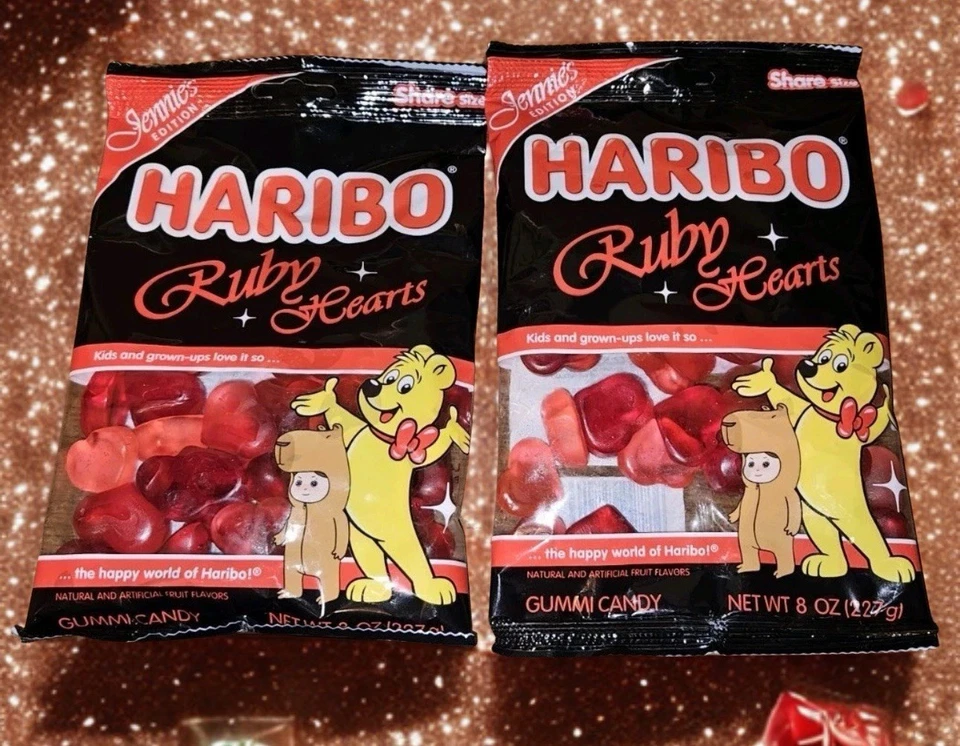 *NEW* 2x Haribo Jennie Ruby Hearts Jennie’s Edition 8oz Bags - Limited 2025