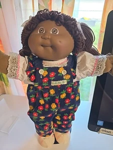 1982 Vintage Coleco Cabbage Patch AA Floral Overalls - Picture 1 of 10