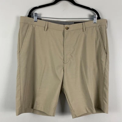 Greg Norman Performance Golf Shorts Size 40 Beige Flat Front Regular Fit - Image 1 of 4