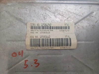 03-07 Chevrolet Silverado ECU ECM PCM Motor Computadora 12586242  Foto 1 de 2