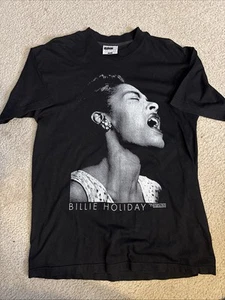 Camiseta Billie Holiday Vintage 1991 casi sin existencias grande 21x31 - Imagen 1 de 6