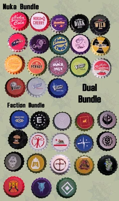 Fallout Bottlecaps All 7 Bundles - 126 Caps - Handmade/unofficial - Image 1 of 4