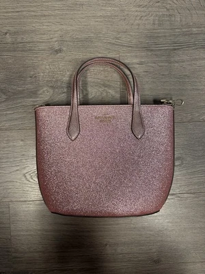 Сумка через плечо Kate Spade мерцающая маленькая розовая блестящая ткань сумочка - Изображение 1 из 2