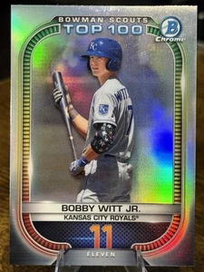 2021 Bobby Witt Jr. Bowman Chrome Scouts Top 100 Refractor #BTP-11 Royals - Bild 1 von 2