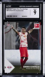 2021-22 TOPPS NOW BUNDESLIGA #013 DOMINIK SZOBOSZLAI CGC 9 - Picture 1 of 2