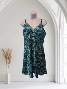 Liz Claiborne Sz L Satin Babydoll, Multicolor Floral. NS-22 - Picture 1 of 7