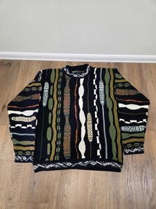 Herren Baucci Large Acryl 3D Strick Coogi Stil Pullover Mehrfarbig - Bild 1 von 3