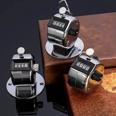 Contador de conteo portátil de 4 dígitos clicker manual contador de números digital entrenamiento EE. UU. Foto 1 de 4