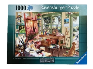 Rompecabezas Ravensburger 1000 piezas Reino Unido - My Haven Nº 11 - The Artist's Shed - Imagen 1 de 7