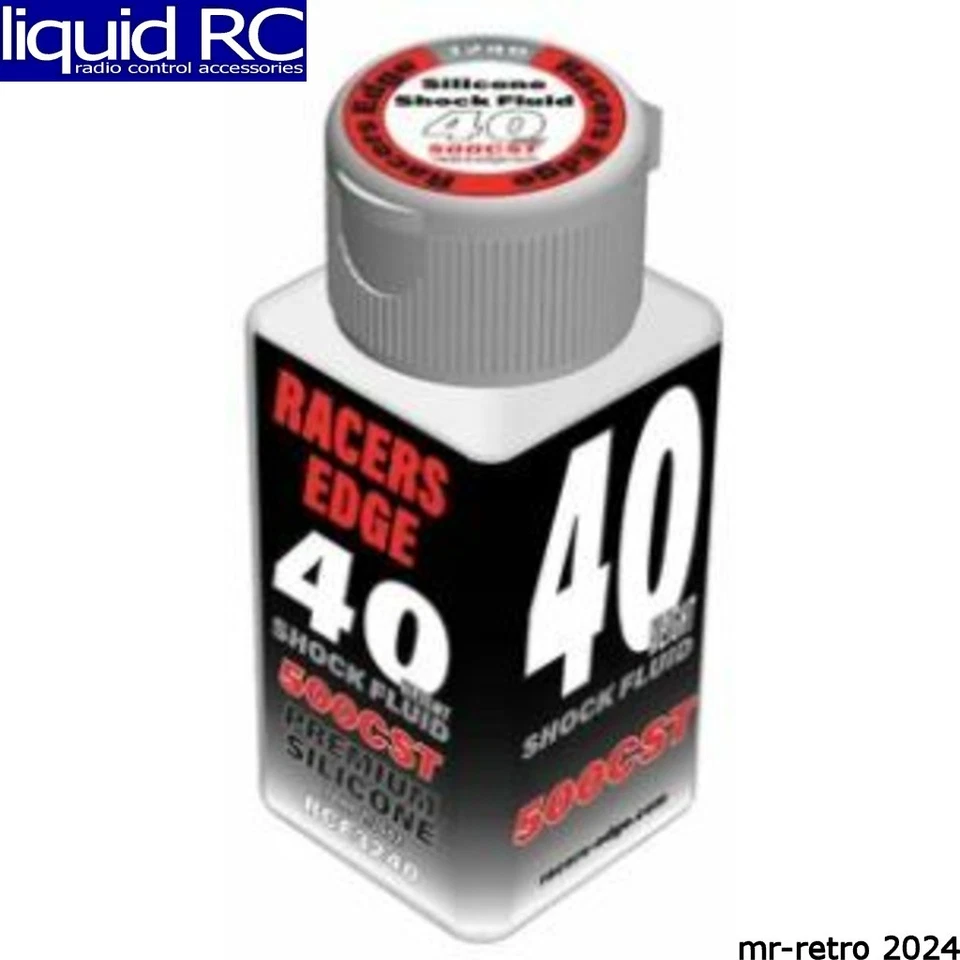 Aceite de choque de silicona pura Racers Edge 3240 40 peso 500 cst 70 ml 2,36 oz Foto 1 de 1