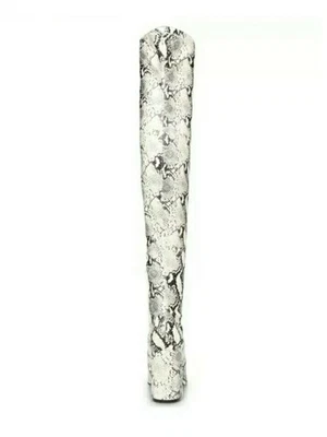 STEVE MADDEN 女式米色 Vanquish 细高跟鞋拉链正装高跟靴 6 M — 第 1/3 张图片