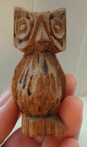 Tarahumara Eulenrinde Schnitzerei Volkskunst Mexiko Größe - 2,5 x 1,5 Zoll - Bild 1 von 6