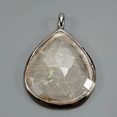 Jewellery Natural Rutilated Quartz Pendant 925 Sterling Silver  /NP49744 - Image 1 of 4