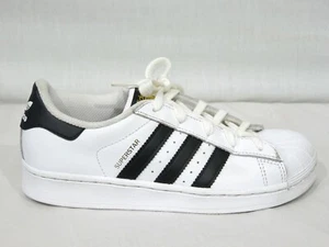 Adidas Mens Superstar Sneaker Shoe White Black White Size 2 - Picture 1 of 8