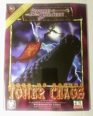 龙地下城剑与巫术 M3: Zayene 塔迷宫 混沌 SC 角色扮演 全新 d20  — 第 1/2 张图片