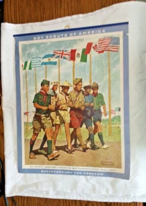 Vintage Normand Rockwell Boy Scouts of America Breakthrough For Freedom Poster - Picture 1 of 5