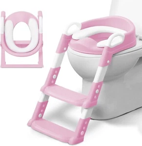 KIDOOLA Adjustable Potty Ladder Seat for Toilet Training with Steps, Handle & So - Picture 1 of 6