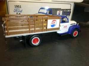 First Gear 1951 Ford F-6 Full Rack Stake Truck Pepsi-Cola 1:34 #19-1091 NIB - Picture 1 of 5
