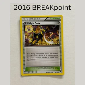 Pokémon TCG 2016 Trainer Stadium Card - All-Night Party Ungraded Lightly Played - Picture 1 of 2