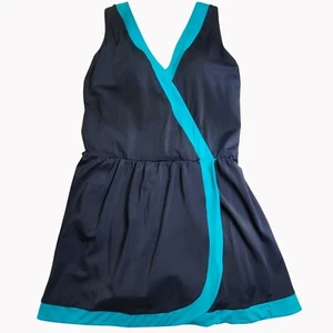 Badeanzüge für alle Größe 18 schwarz türkis Badekleid mit integrierten Shorts NEU - Bild 1 von 7