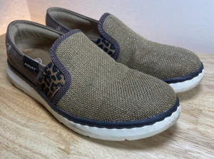 Ariat Burlap Ryder Slides Slip-On Shoes Brown Leopard Western Size 7B - Picture 1 of 9