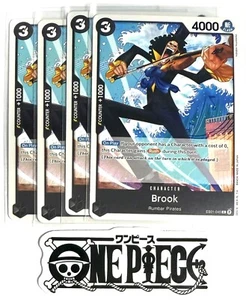 4x One Piece EB01-045 C Brook - Inglés - Regular - TCG - Como nuevo - Imagen 1 de 1