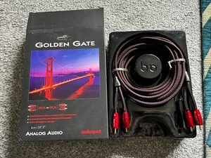 AUDIOQUEST Golden Gate RCA to RCA Phono Hifi Cable 8m 8 Metres - Brand New Boxed - Picture 1 of 2